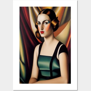 Vintage Portrait of a Girl - Modern Art Posters and Art